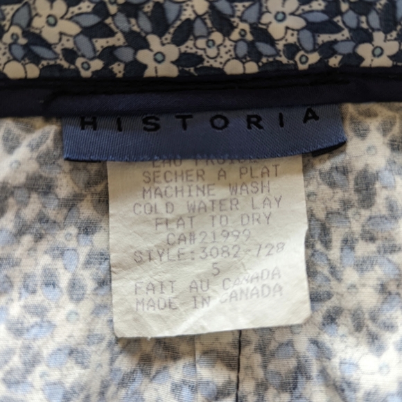 🍄 Vintage - Light blue floral skirt - Picture 3 of 4